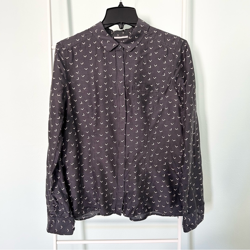 Halogen Washable Silk Printed Blouse